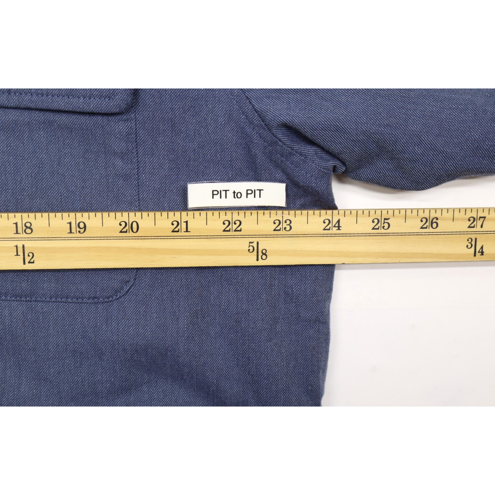 Untuckit Men's Ziata Flannel Lined Button Up Jacket/Overshirt Shacket Blue Sz XL - Picture 5 of 12